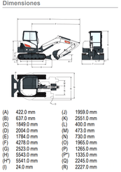 Pelle sur chenilles Bobcat E60 - 7