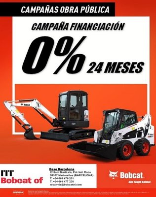 ITT Bobcat Castellon at 0% financing